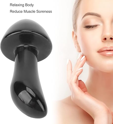 Miniatura 7 de Yinhing Piedras de masaje con forma de hongo de piedra caliente, herramienta Guasha, tabla Gua Sha para cuerpo, cara, spa, meditación relajante