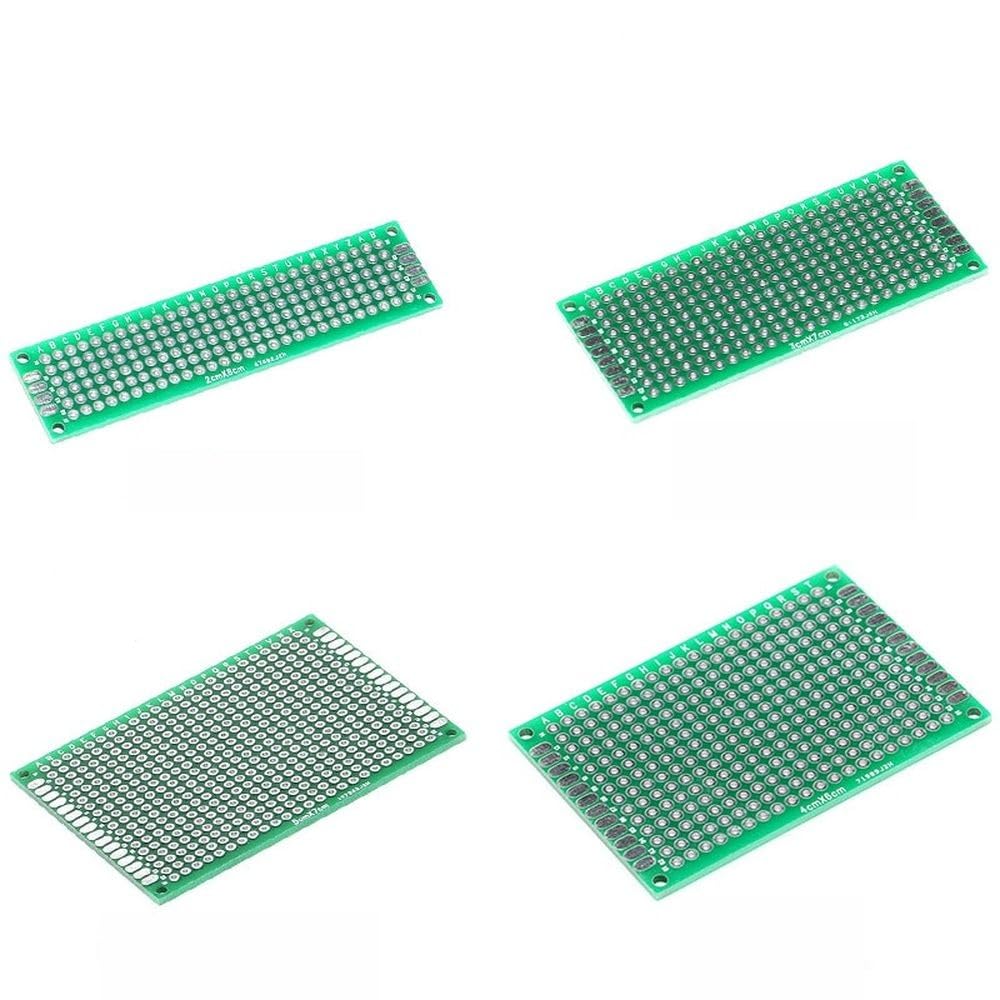 4pcs/lot 5x7 4x6 3x7 2x8cm Double Side Copper Prototype PCB Universal