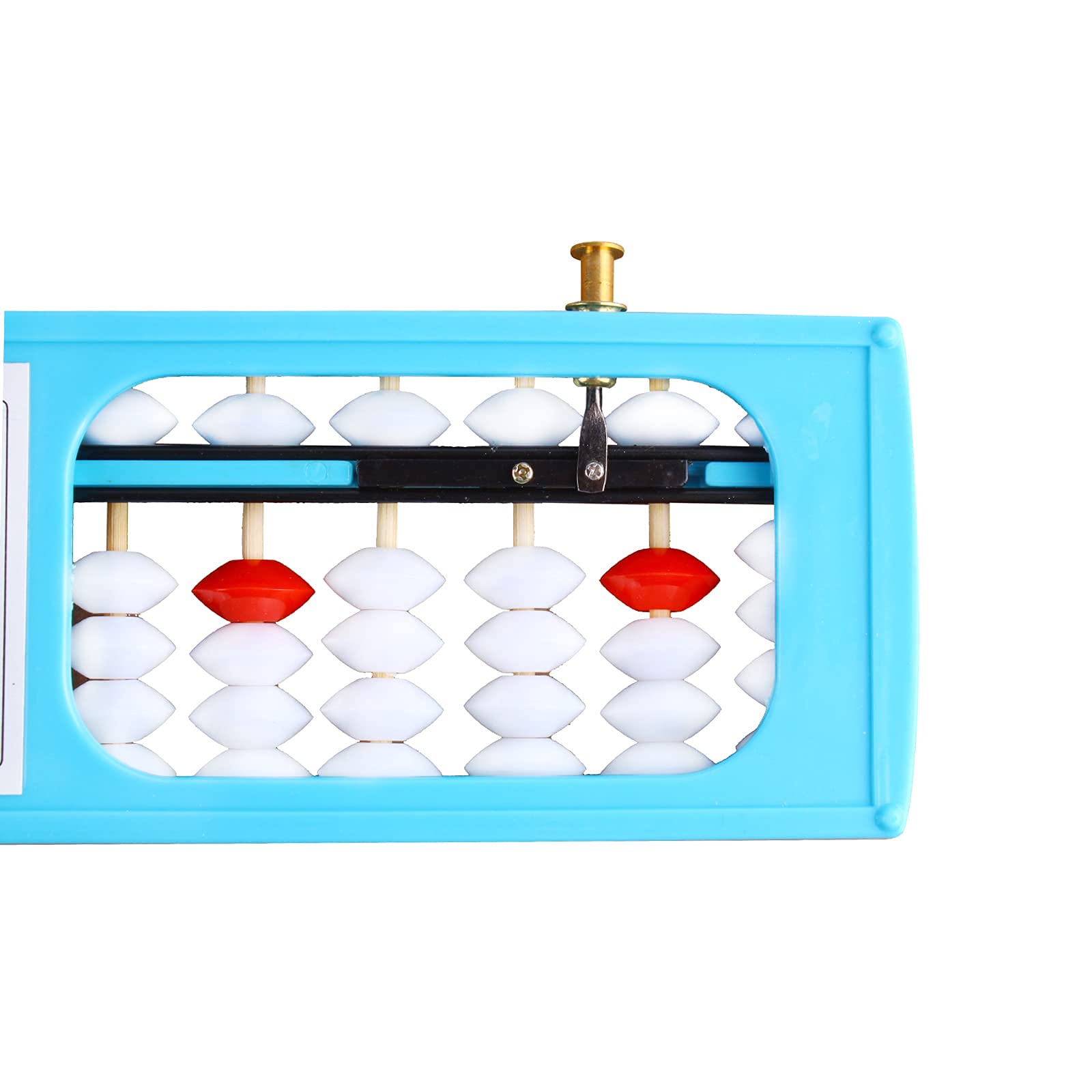 Larcele Perle Arithmetik Abacus Compteur avec Bouton Reset Fournitures Scolaires pour étudiant 13 colonnes SP-02 (Bleu 1)