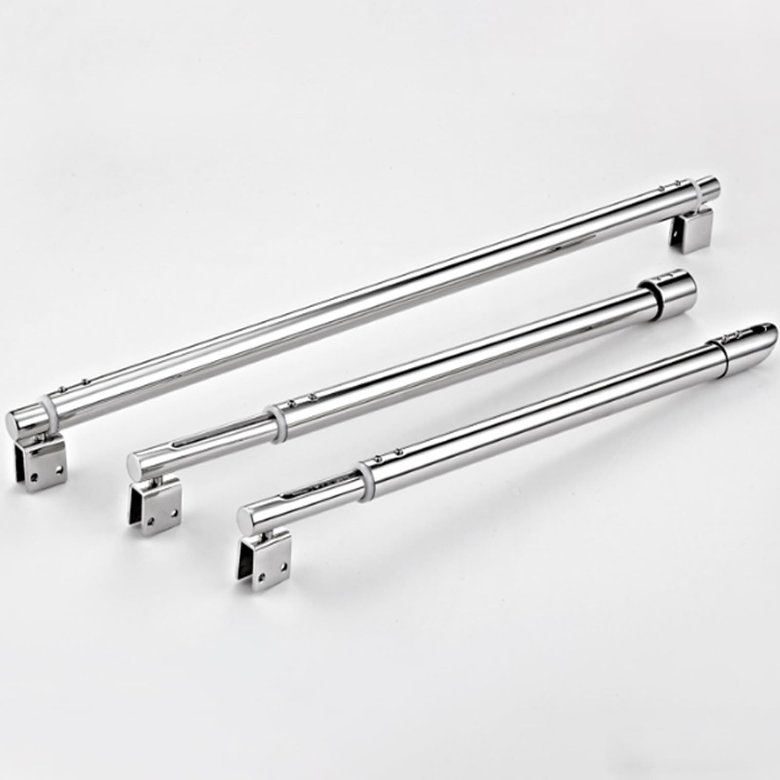 Barre de stabilisation Barre de Support télescopique,Stabilisateur de Douche carré en Acier Inoxydable,Barre de stabilisatiord Extensible,Réglable,pour épaisseur de Verre 8-12 mm