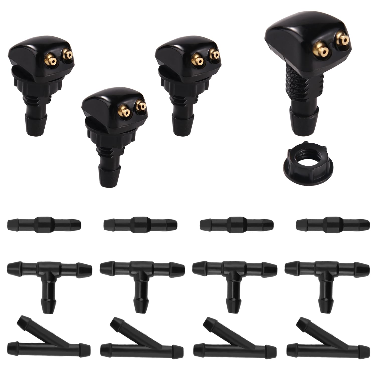 4pcs Universal Car Windshield Wiper Nozzle Sprayer Washer Spray - Foto 7