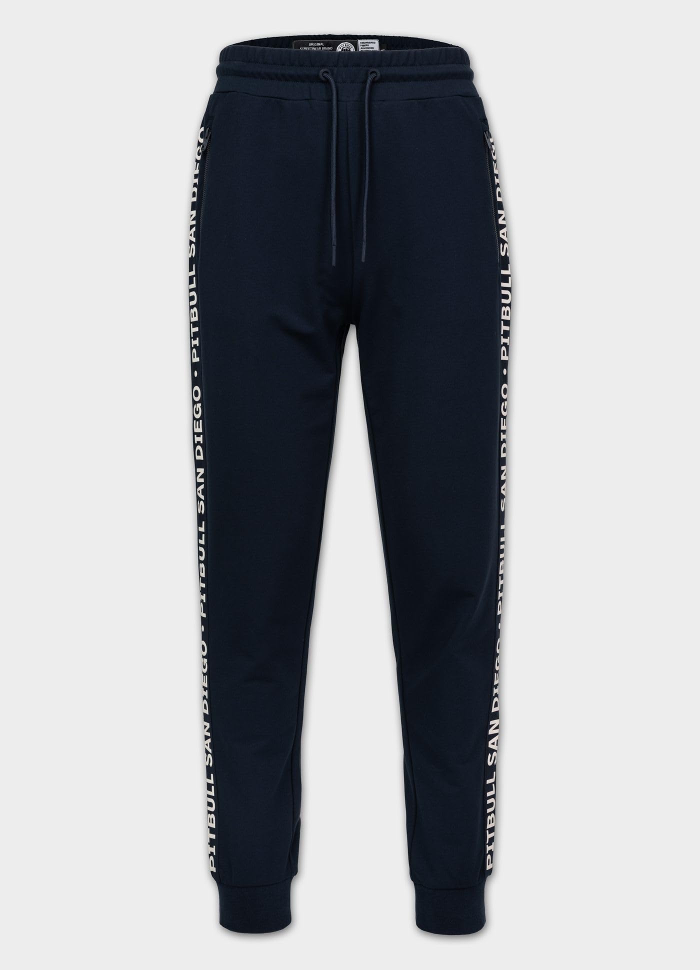 PITBULL - Jogginghose Herren Tape Parker, Trainingshose Herren, Sporthose Reguläre Passform, Sporthose Lang, Trainingsanzug, Sweathose Joggen mit Logostreifen