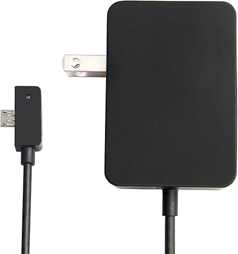 Reemplazo Surface 3 Cargador 13W 5.2V 2.5A Adaptador de Alimentación de CA Cable de Cargador para Microsoft Surface 3, Modelo 1623 1624 1645 Tablet