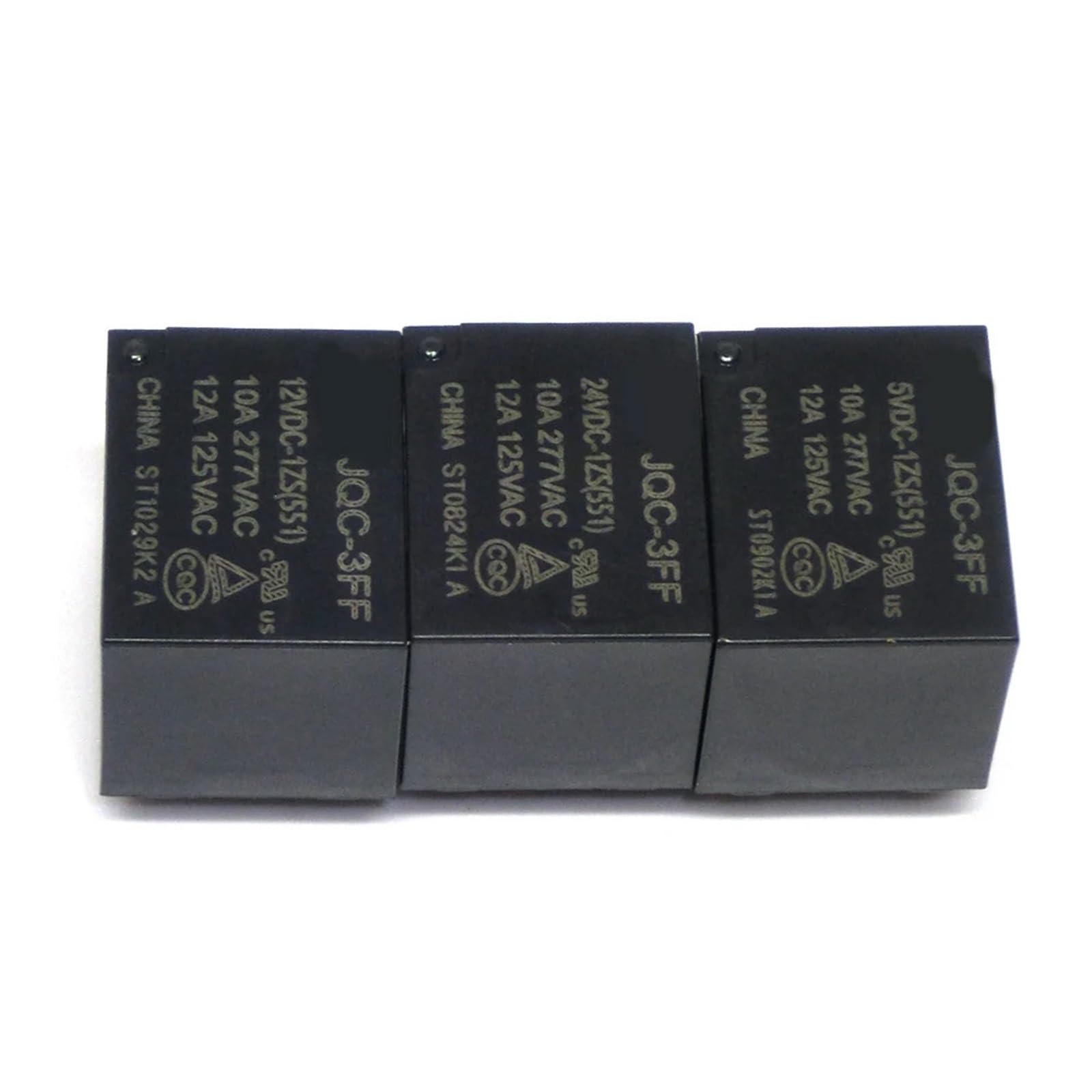 Relais de puissance HF3FF JQC-3FF miniature pour circuit imprimé 5V