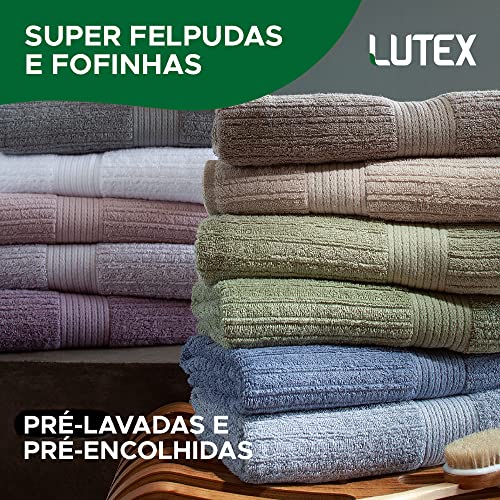 Jogo De Banho Buddemeyer - Toalha Fio Penteado Canelado - 100% Algodão - Kit Banho e Rosto - 4 Peças
