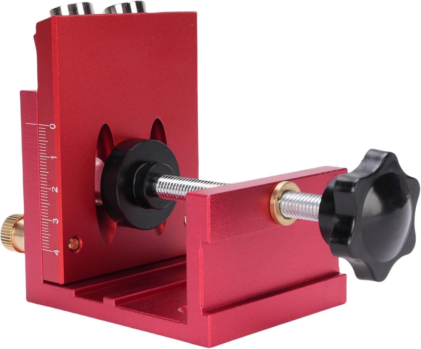 YWBL-WH 3 in 1 Pocket Hole Jig Kit, Aluminum Alloy Woodwork Guides for Accurate Drilling & Easy Adjustment for Furniture Making and Carpentry Projects