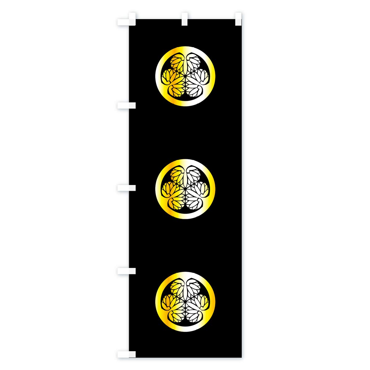 Amazon | 徳川三つ葉葵 のぼり旗(レギュラー60x180cm 左チチ