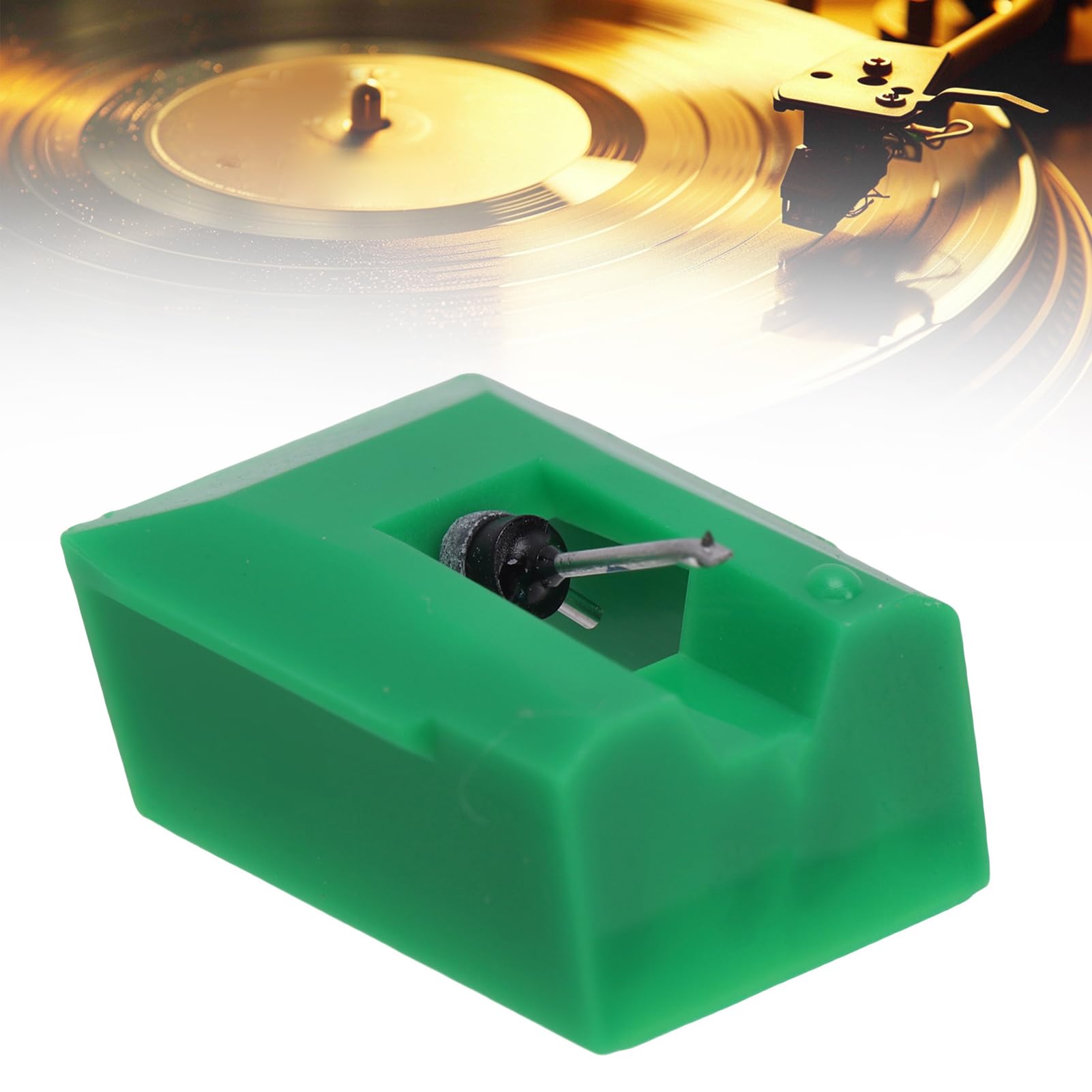 KUIDAMOS Lápiz óptico de Repuesto de Precisión para Tocadiscos AT93 AT95, Agujas GreenStylus para una Experiencia de Escucha Dinámica