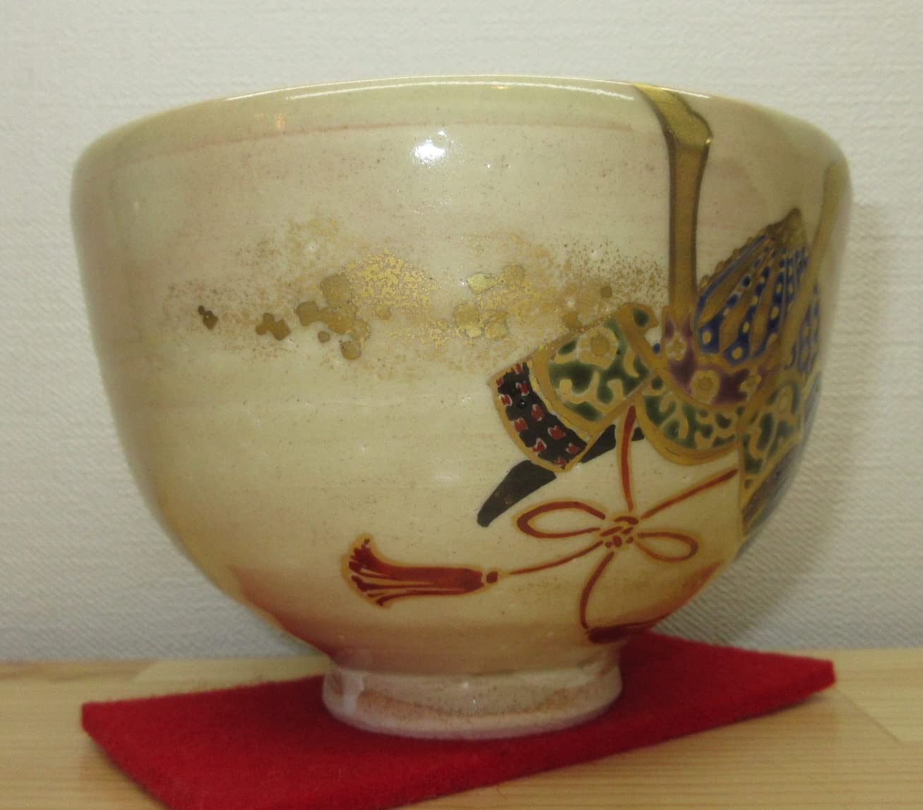 Amazon | 【逢絢亭】茶道具 茶碗 抹茶茶碗 京焼 兜の図 山川巌窯 共 