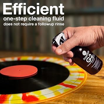 GrooveWasher G2 Vinyl Record Cleaner Solution Spray, 8 Fl Oz Refill