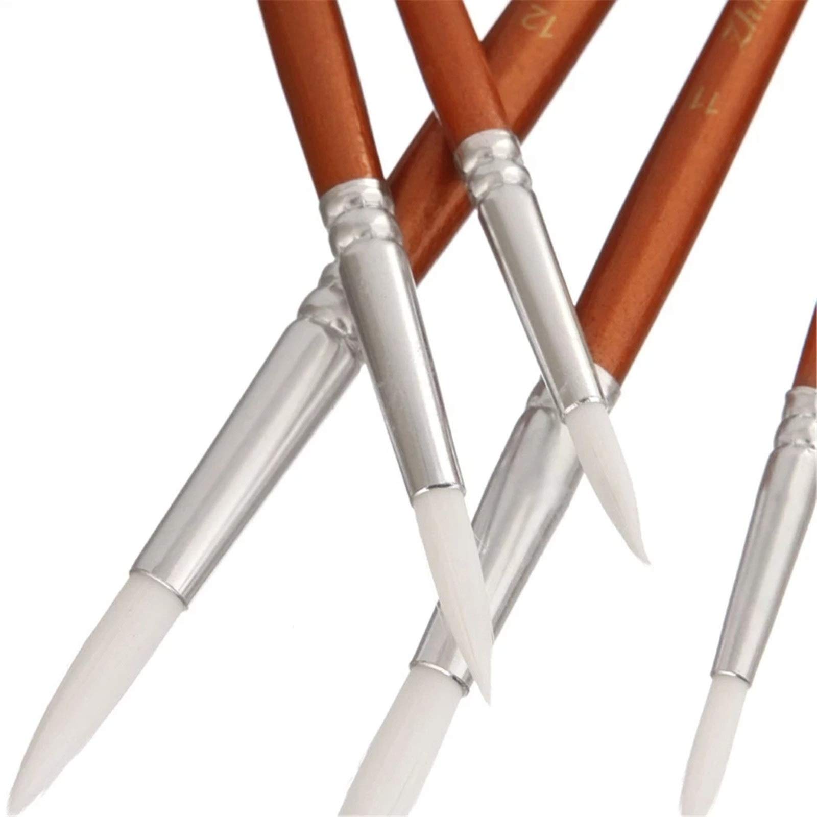 Ensembles de Pinceaux Outil Professionnel de Jeu pinceaux à Pointes Rondes 12pcs pour Débutants et Professionnels