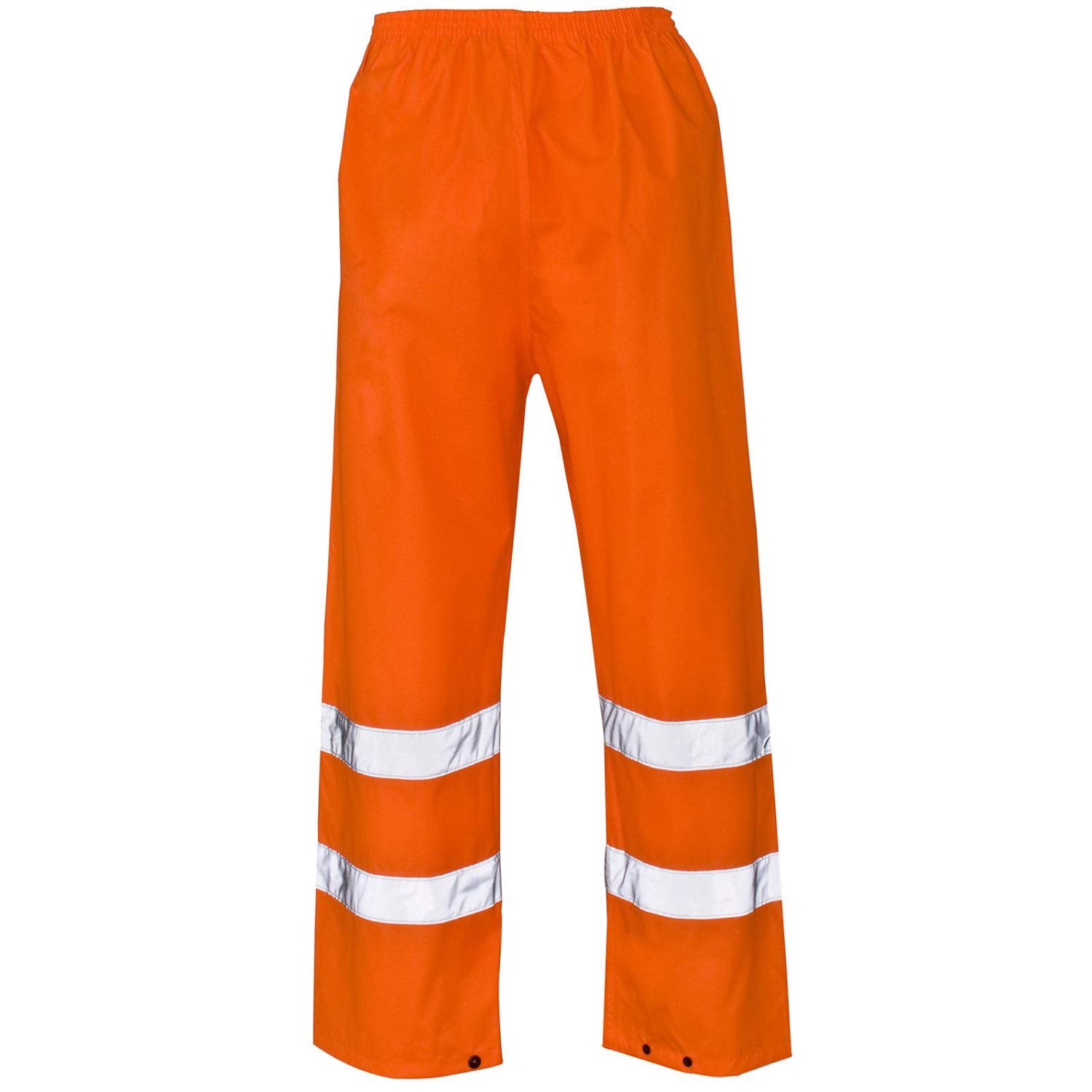 Shop Online HI VIS Visibility VIZ Over Trousers REFELECTIVE Safety Work WEAR Waterproof Pant Size S - 5XL (Orange, 3XL)