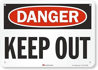 SmartSign 3M Engineer Grade Reflective OSHA Safety Sign, Legend