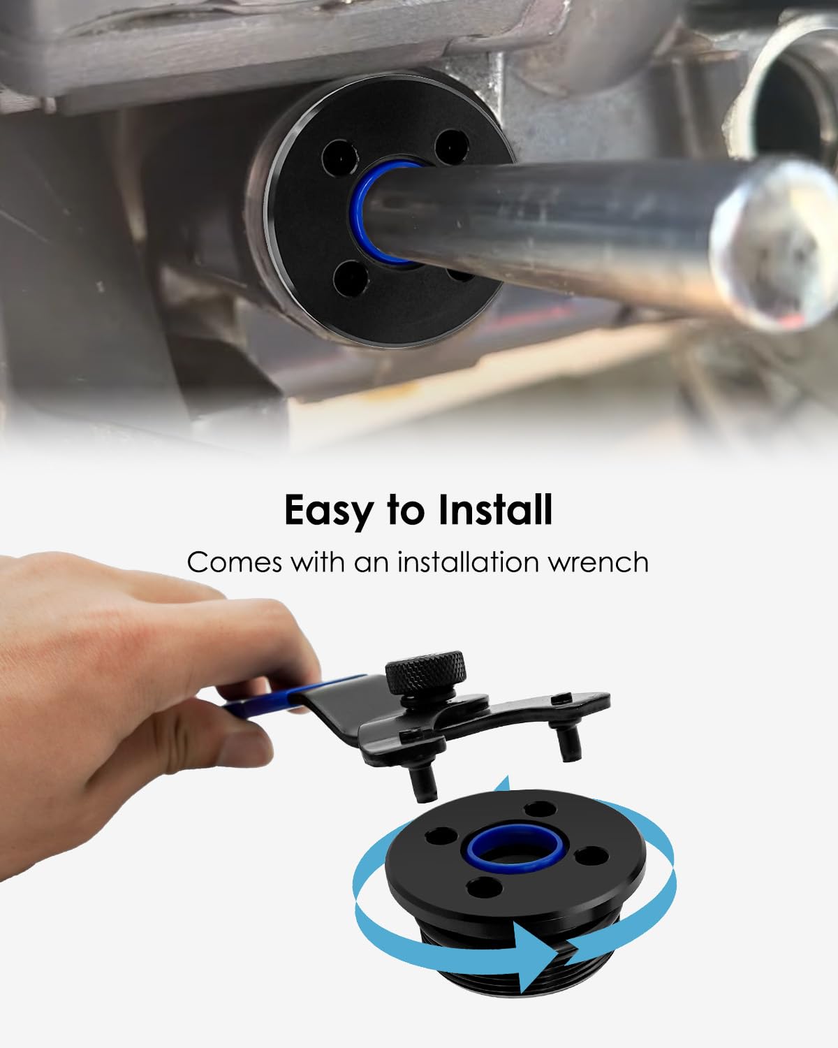 その他 toman Trim Cylinder End Cap with Wrench & Seals O-ring Compatible with