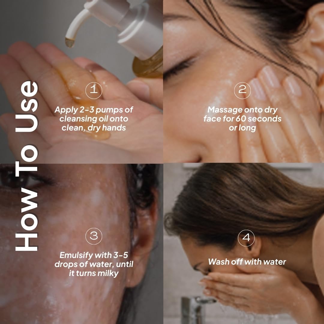 Miduty Deep Pore Cleansing Oil Non Comedogenic | Gentle Cleanser For All Skin Type - Unclogs Pores | Double Cleansing for Waterproof Makeup, Sunscreen & Dirt - 200ml 2