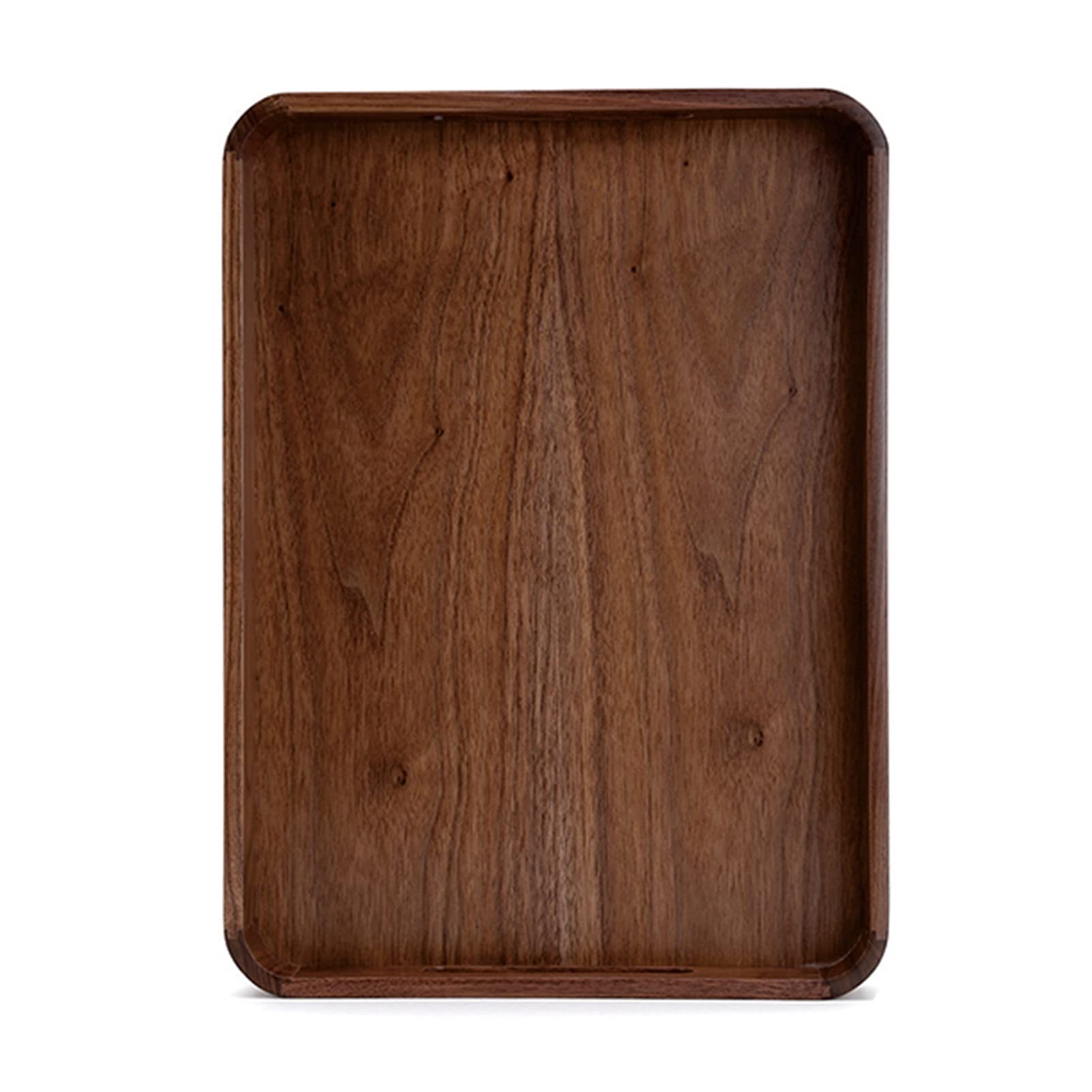 Bandeja Bandeja de servir y plato, placa de senderos de madera rectangular con bandeja de bocadillos de mango, bandeja de desayuno, decoración de granja con estilo Sirviendo platos Bandejas para Servi