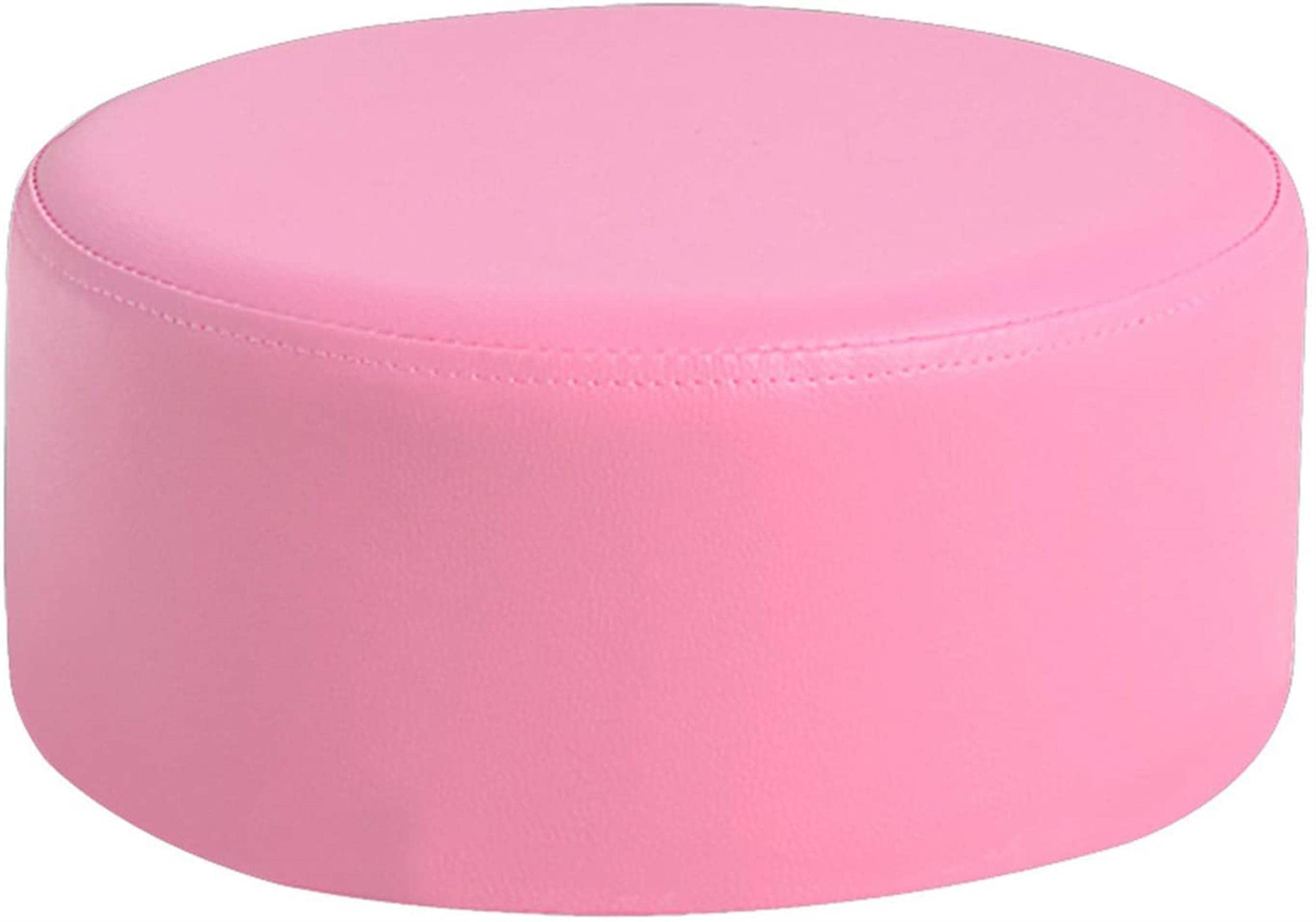 Repose-jambes de tabouret de pied rond en cuir PU pour chambre