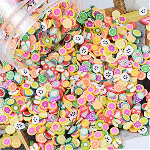 2000Pcs 3D Polymer Fimo Fruit And Cake Slices Wheel Nail Art Diy Decorations Slices Polymer Clay Makeup Tools #TOP2