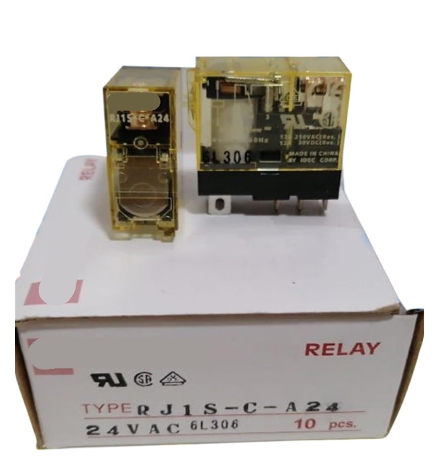 NACODLUL 10pcs Relay RJ1S-C-A24 RJ1SCA24