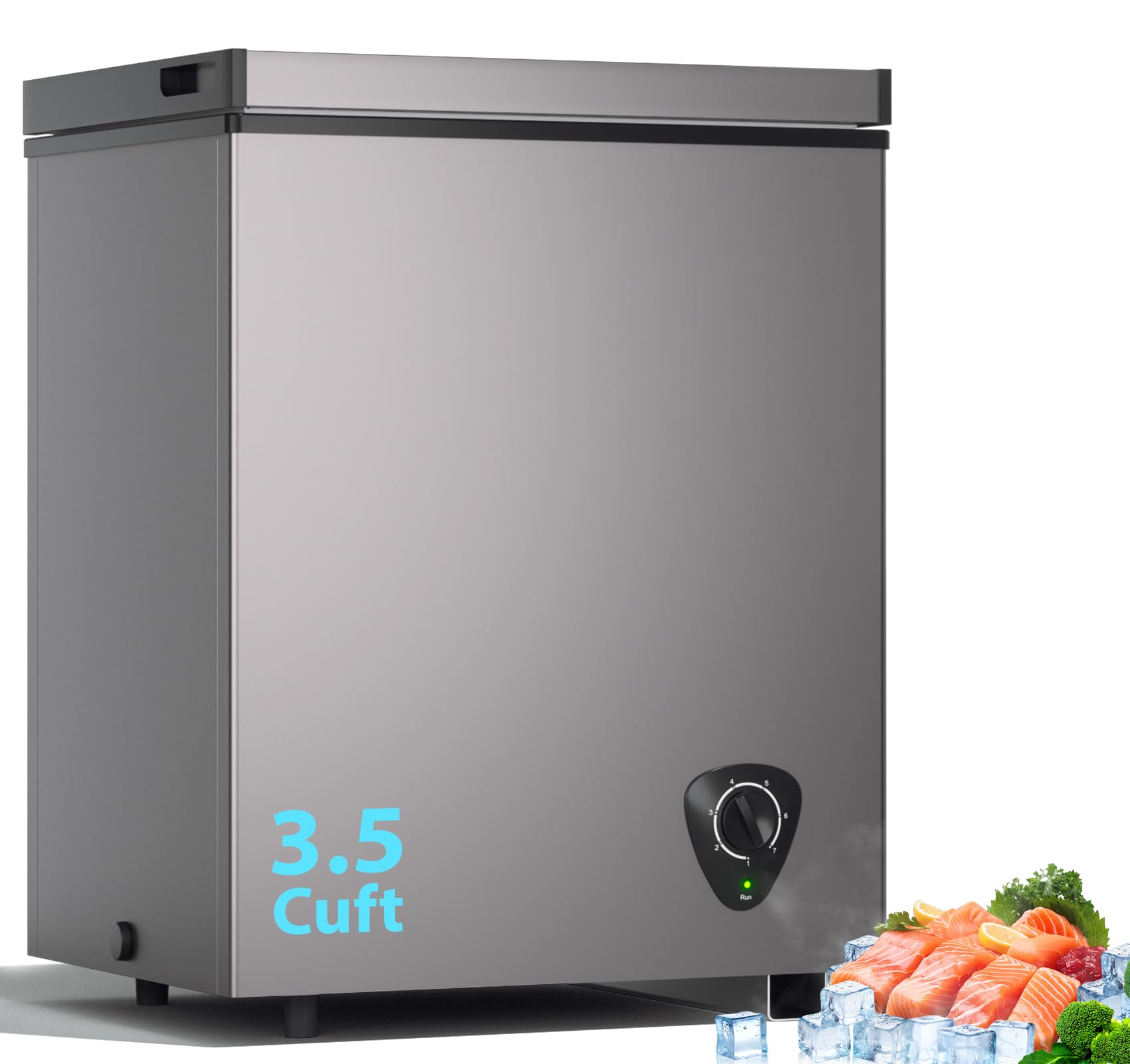 Amazon.com: 3.5 Cu.Ft Small Chest Freezer, Mini Deep Freezer