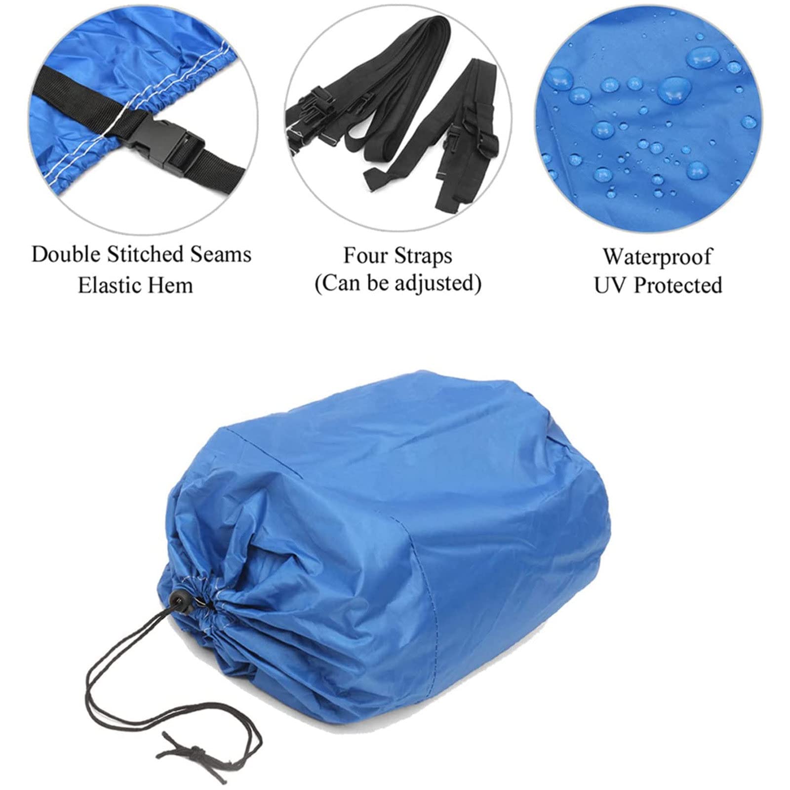 Bâche De Bateau Pour Remorque-17-19FT600 X 310cm,très Résistante 210D De Qualité Marine En Tissu Oxford Impermeablepour Yacht Bateau De Peche Tri Coque 87523865