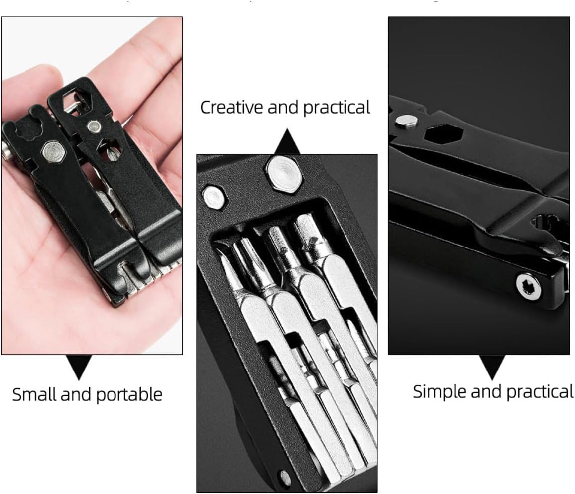 Zerodeko Multi-function Bike Repair Tool 20-in-1 Portable Cycling Mechanic Combination Kit with Chain Repair for Road and Mountain Bikes Maintenance