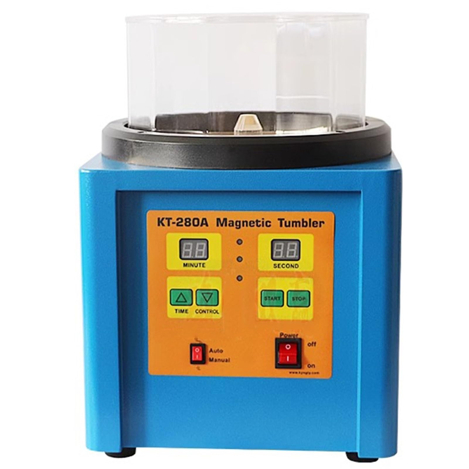 JVDDI Electric Magnetic Tumbler Jewelry Polisher 1100g 2800rpm Capacity KT-280A/KT280-C Jewelry Polishing Machine For Gold Silver(KT-280A)