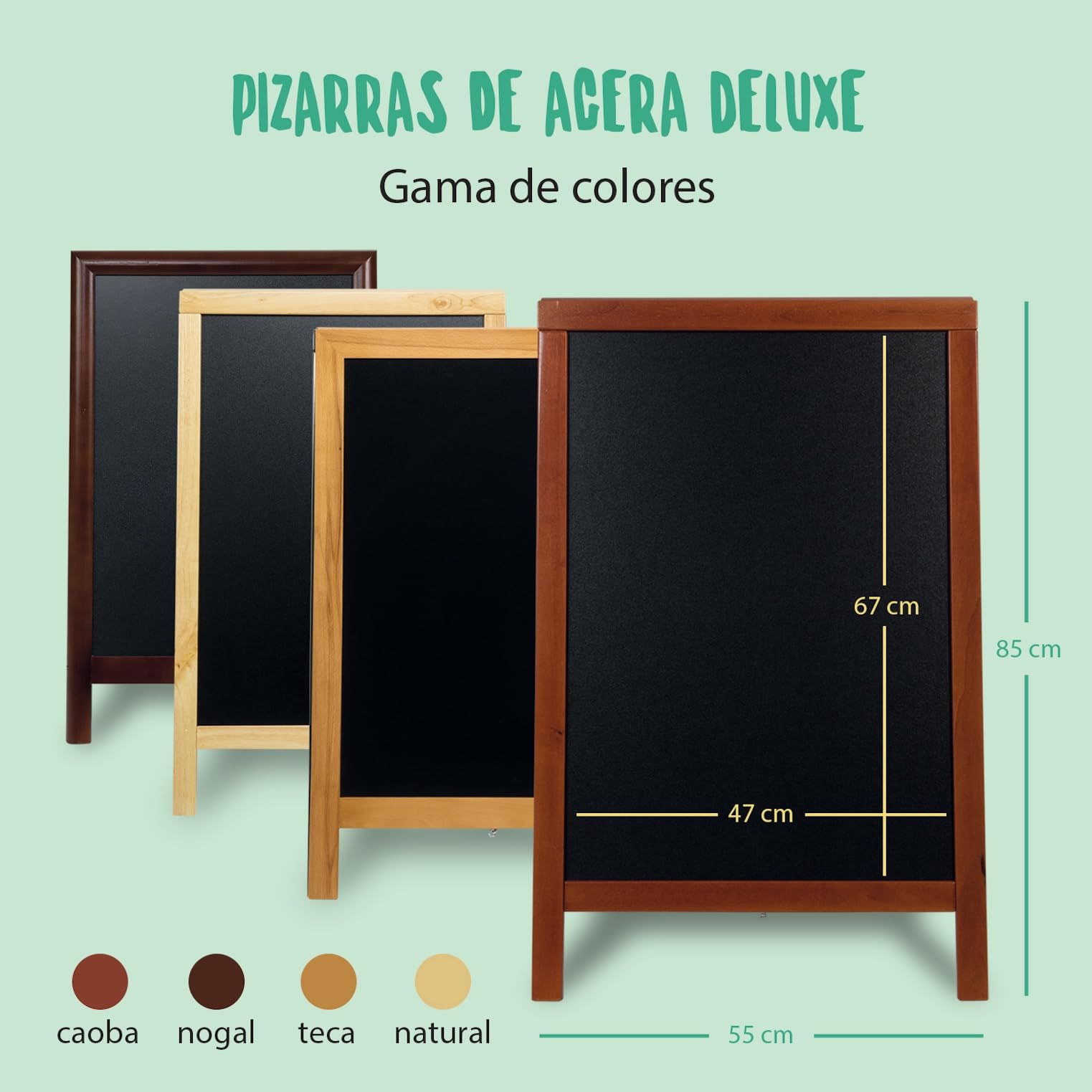 Pizarra Securit Caballete Doble 85 x 55 x 54,5 cm