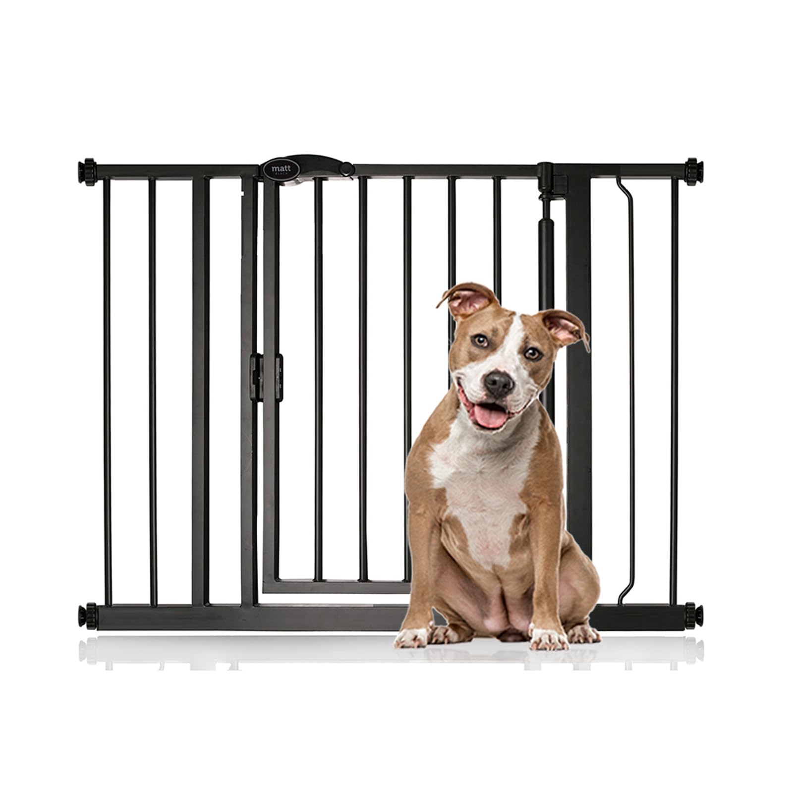 Bettacare Auto Close Pet Gate, 75cm - 82cm, Matt Black, Pressure Fit Stair Gate for Dog & Puppy, Safety Barrier for Doors Hallways and Spaces, Easy Installation — view 15