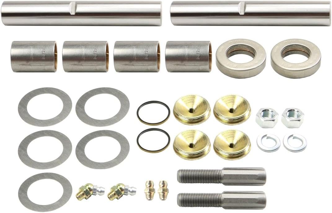 1x Steering King Pin Set - Steering King Pin Set For E-250 Econoline 1975-1991 For E-250 Econoline Club Wagon 1975-1991 For E-350 Econoline 1975-1991 For E-350 Econoline Club Wagon 1977-1991