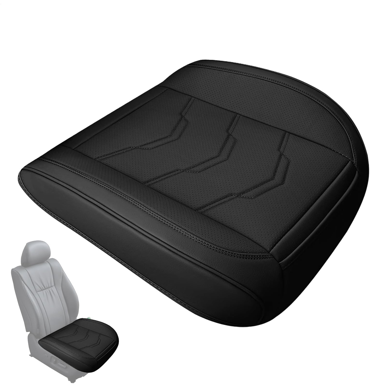 Alfombrilla de cuero premium para proteger el asiento inferior del coche 8