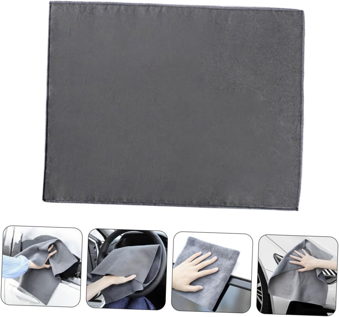 Thick Suede Car Wash Towel 30x40cm Absorbent Car Drying Cloth Cleaning Rag for Automotive Interior and Exterior Use