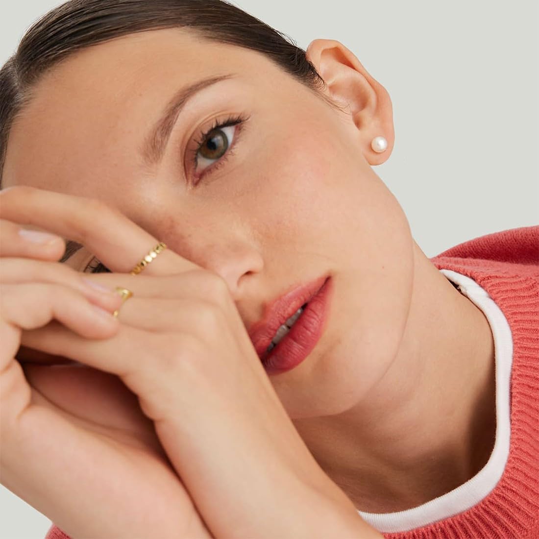 Boucles D'Oreilles Joailerie Perles D'Eau Douce Blanches Poires 6-7 Mm