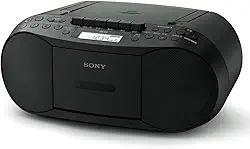 Sony CD Cassete Radio CFD-S70 B - Estéreo - Preto - CD, MP3 - Auxiliar