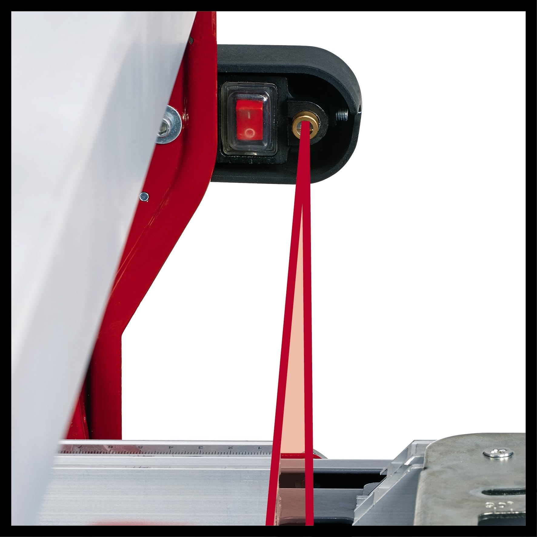 Einhell Coupe-carrelage radial TE-TC 920 UL (900 W, Longueur de coupe : 920 mm, Piètement repliable, Grand bac de récupération d'eau, Disque à tronçonner au diamant turbo, Laser)