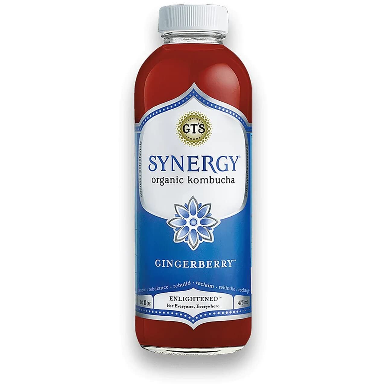 GT's Synergy Gingerberry Kombucha,, 1 x 473 ml