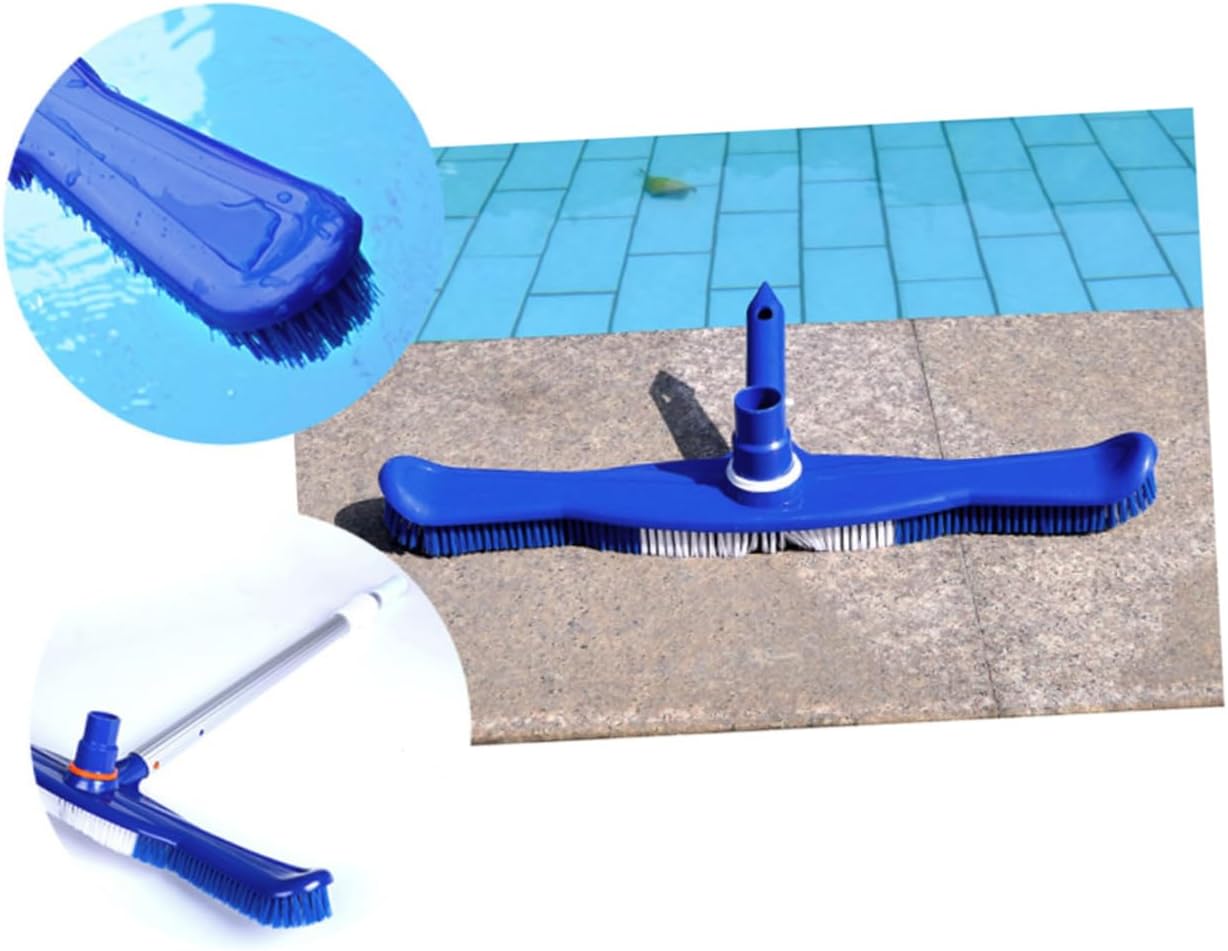 Toyvian 1pc Pool Brush Pools Wall Pool Broom Debris Scrubbing Swimming Pool Equipment Pool Cleaning Brush Round Heavy Duty Brush Cleaner Brush Blue
