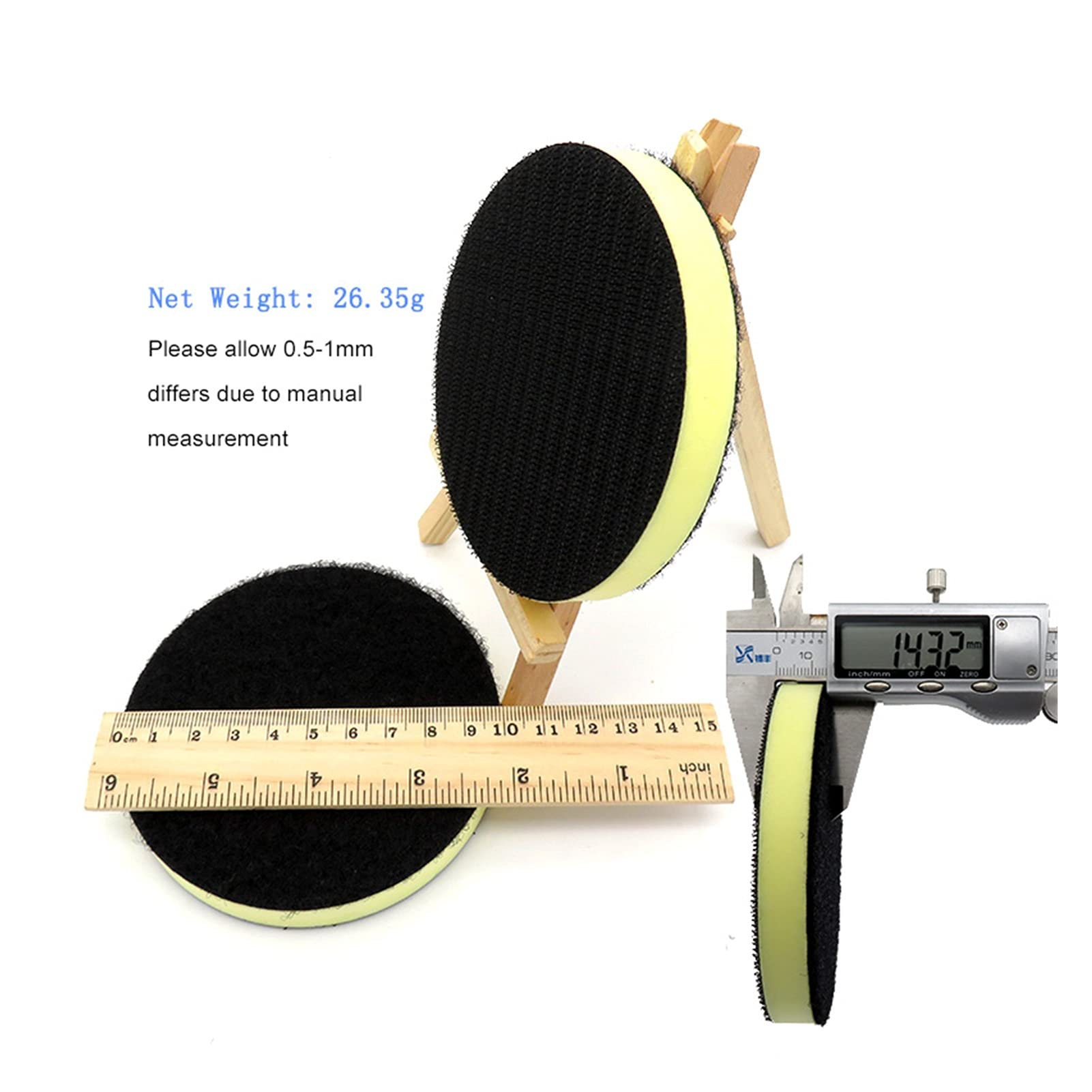 Pad polerski 5 sztuk 4 "100mm Hook and Loop PU Foam Interface Pad Medium Gęstość Szlifierka Pad Pad Polering Pad Power Tool