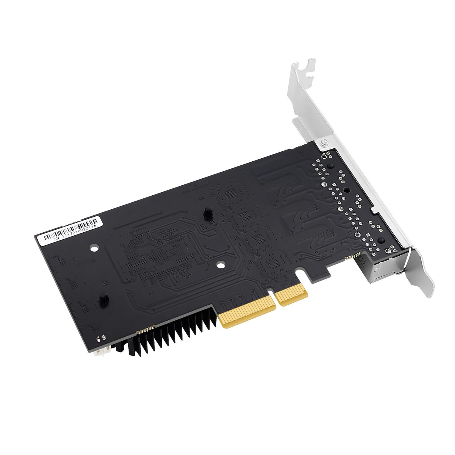 1 x Scheda di rete POE PCIE 4 porte in plastica e metallo 10/100/1000/2500Mbps Convertitore Ethernet industriale Gigabit 20G PCIE X4 con chip 8125BG