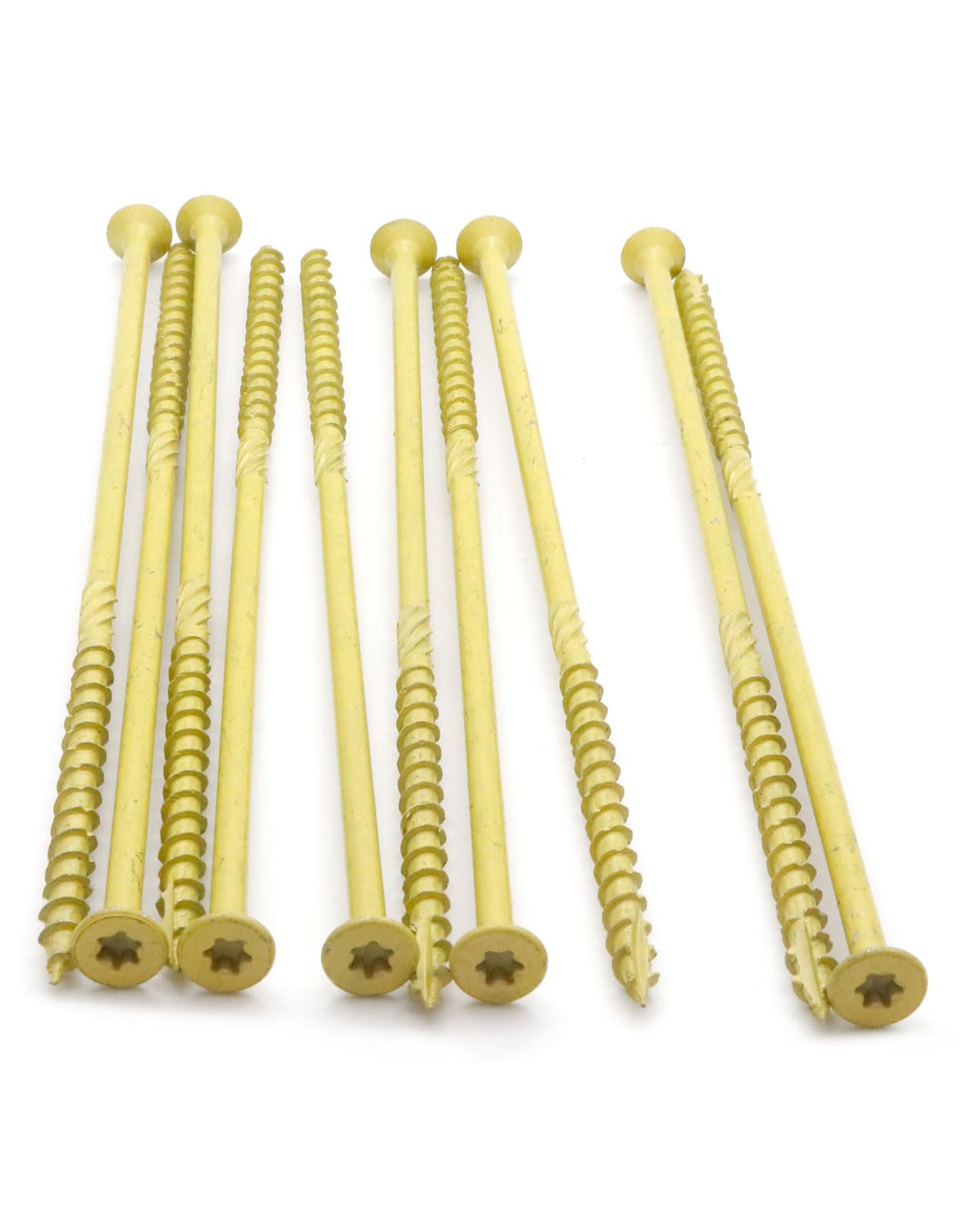 IMScrews #14 x 8 viti lunghe per legno – acciaio al carbonio, resistenti alla ruggine, viti per terrazze esterne, confezione da 75