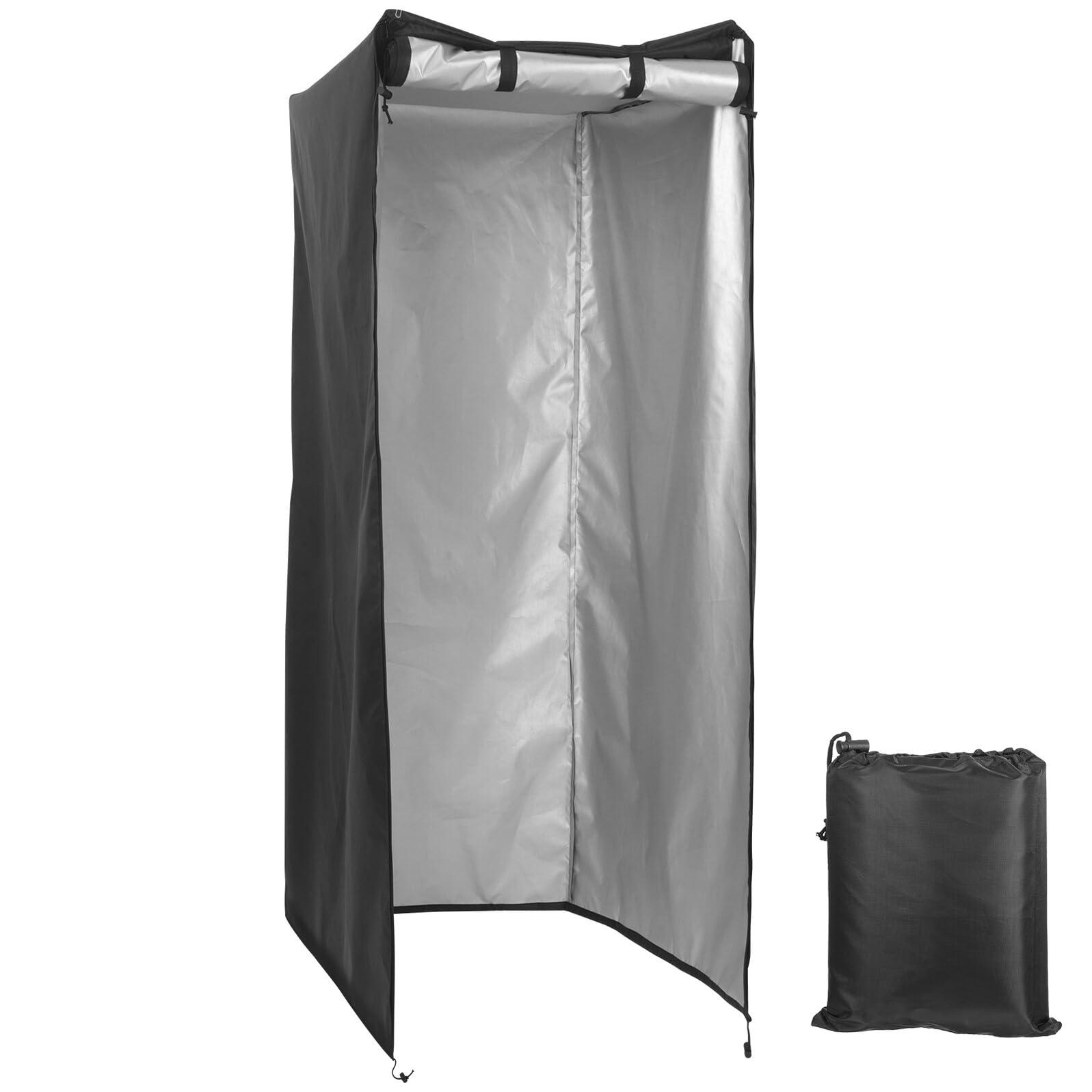 GARVALON Copertura per Rack per Pane Oxford Nero, Protezione e Pieghevole per Carrelli da Panetteria Design Rettangolare Moderno