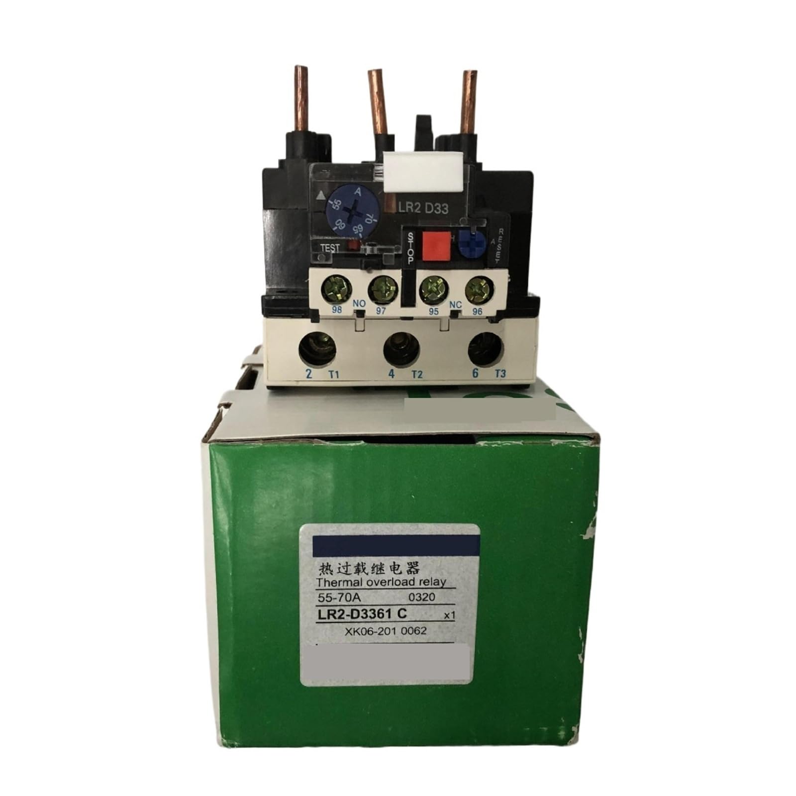 QVIVFYBOE Thermal overload relay LR2-D3361C 55-70A Thermal Overload Relay