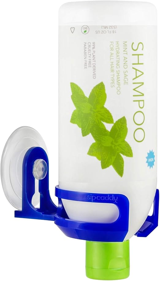 SipCaddy Bath & Shower Portable Cupholder Caddy for Beer & Wine Suction