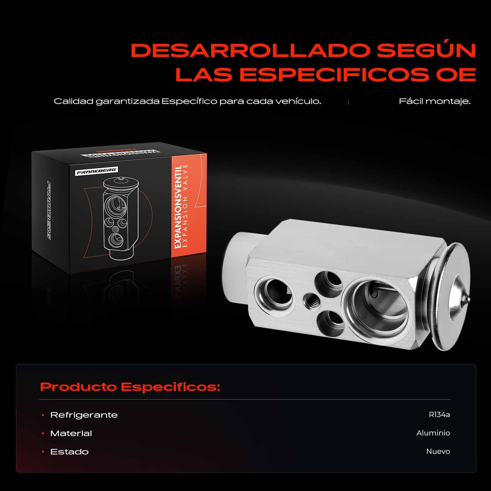 Frankberg AC Válvula de expansión Aire acondicionado Compatible con Astra H A04 L70 Astra Klasseic A04 Astra MK V (H) A04 Astravan MK V (H) A04 Replace# V40770009