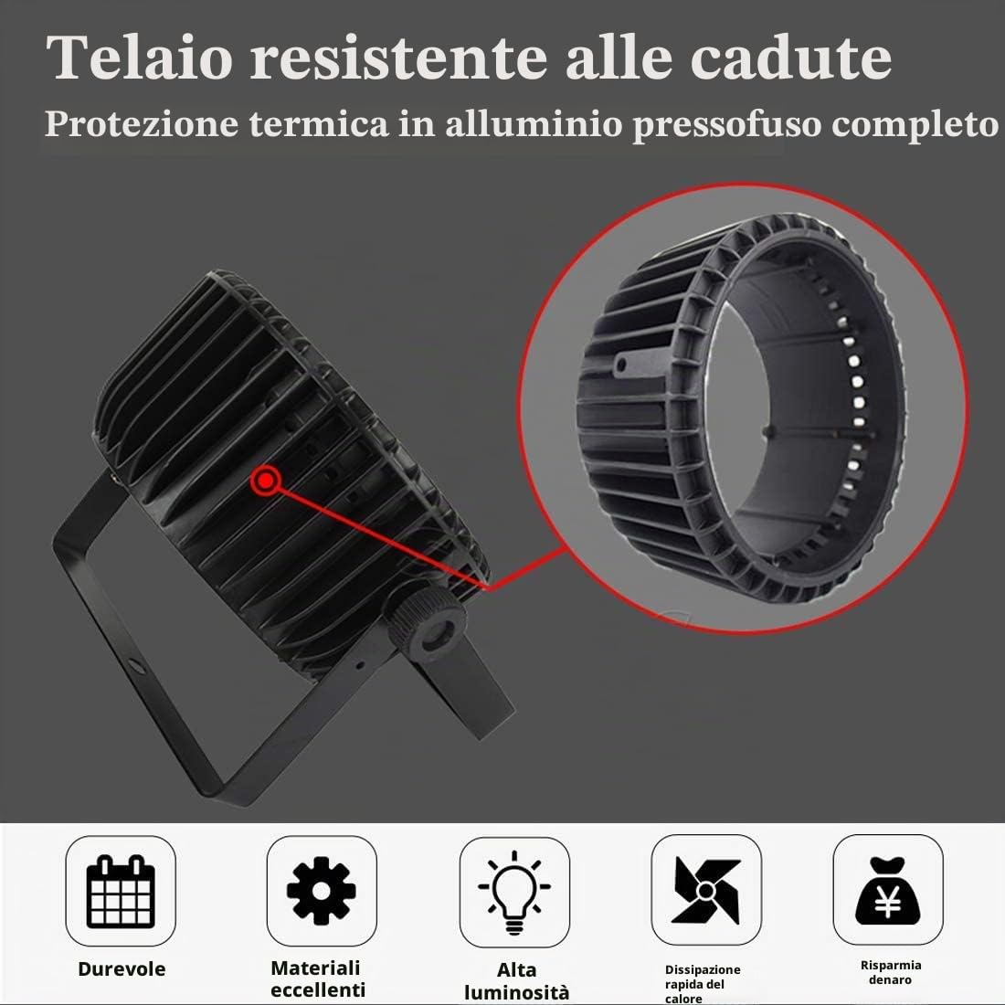 SHEHDS 18X18W LED Phase Par Lights, LED DJ Phase Lights RGBWA+UV 6in1 Wash/Strobe Effect DMX512 Control per Eventi Disco Show Concerti Festa di famiglia