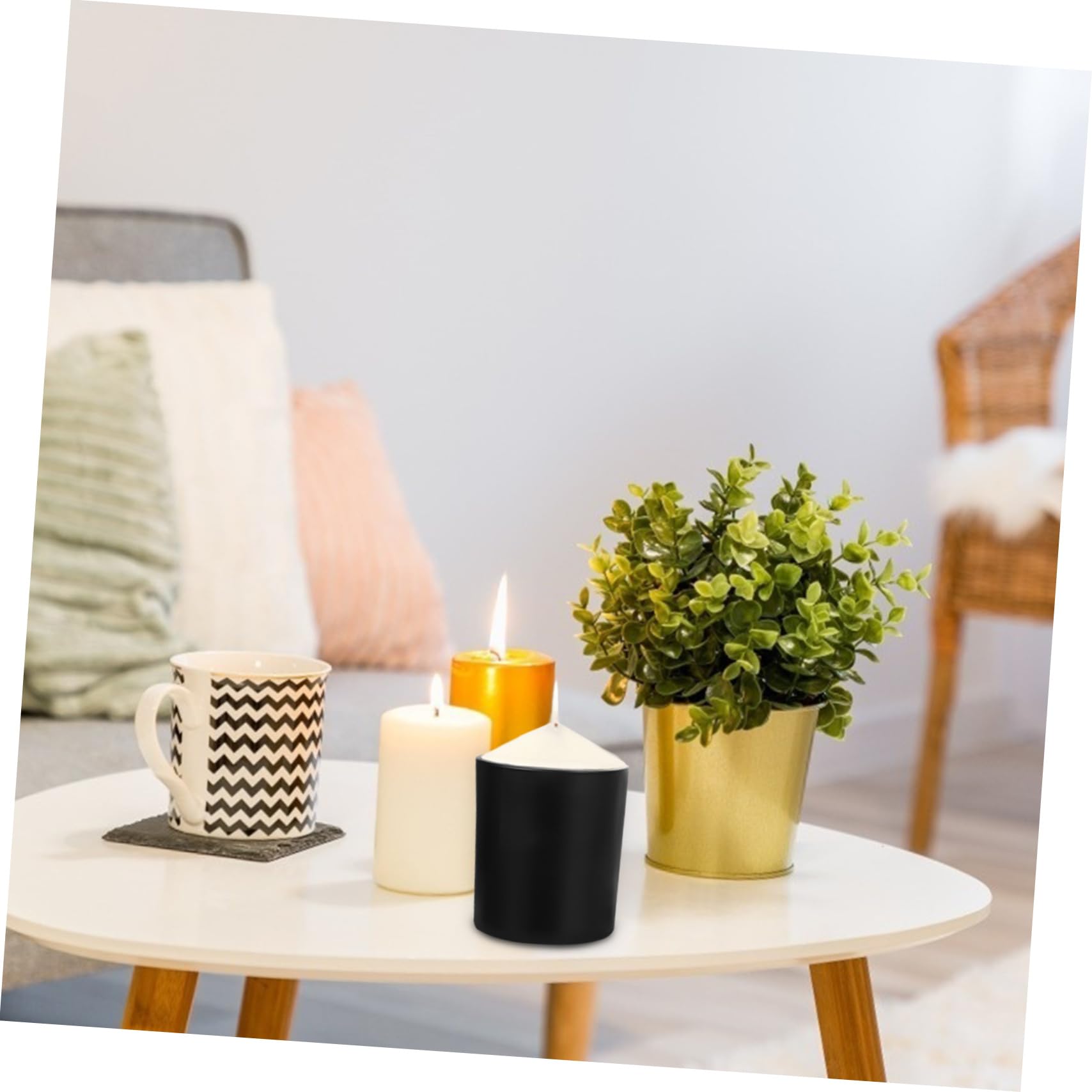 MUELODSIC 4sets Candele in Vetro con Coperchi per Creare Candele Profumate per Aromaterapia per Casa Ufficio Yoga Bagno e Decorazioni per Feste
