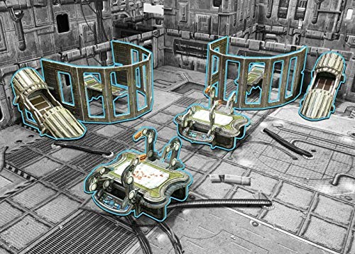 Battle Systems Sci-fi Terrain Medical Research Lab - 28-35mm RPG/Wargames / 40k Necromunda Card Scenery