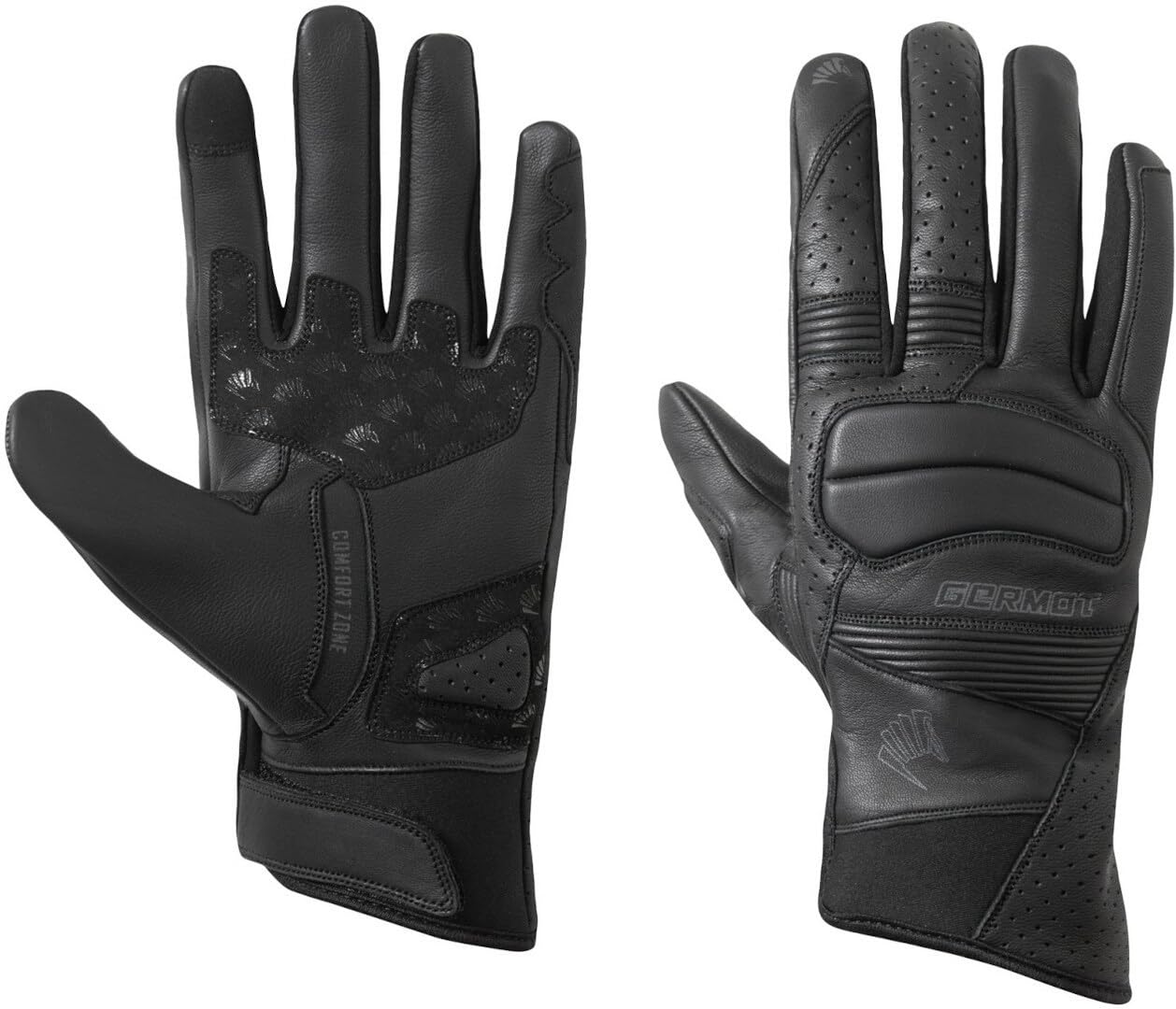 Germot Seca Motorrad Handschuhe, schwarz, 8 | Atmungsaktiv
