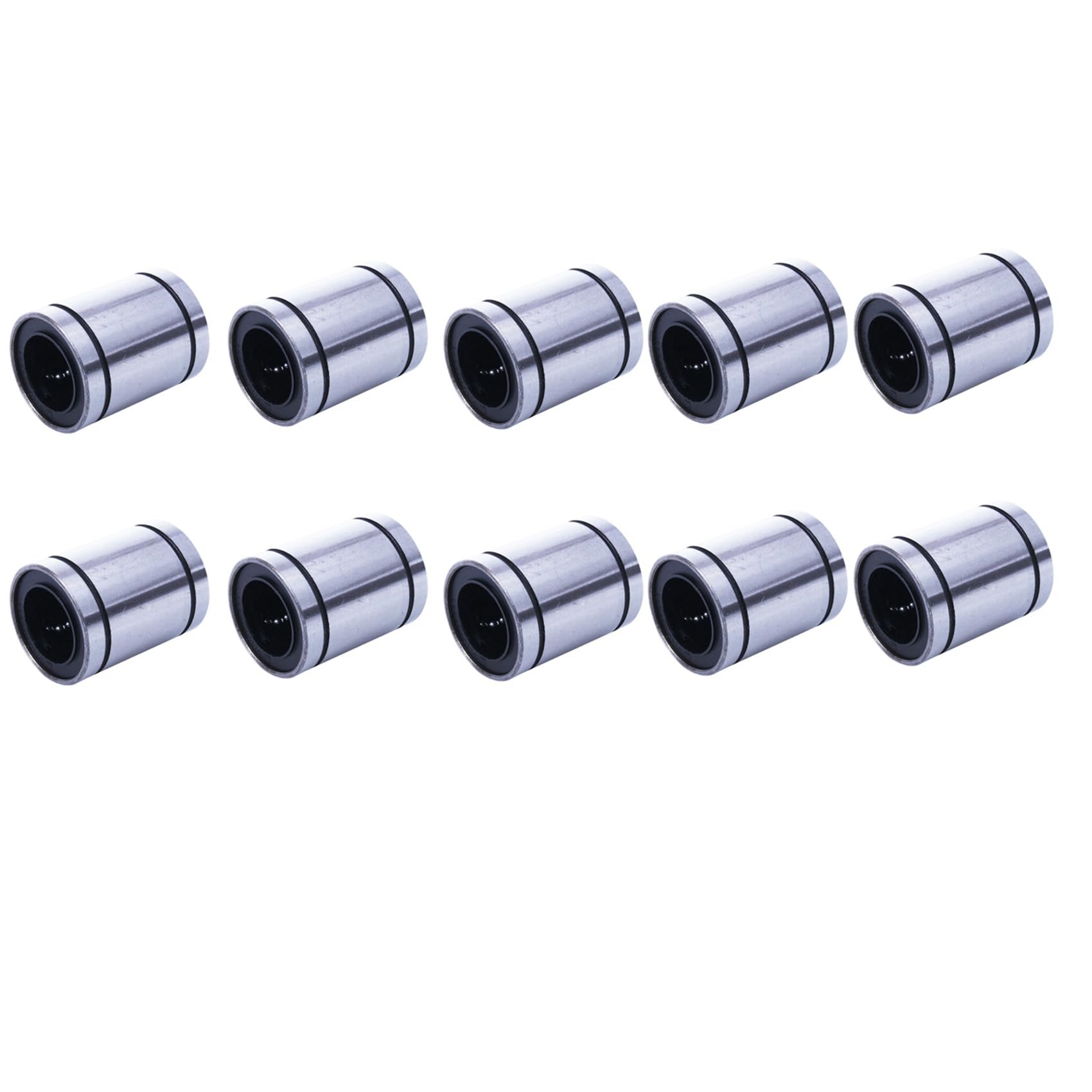 Jnchdghwa Silver 10X Lm20uu 20Mm Inside Dia Linear Motion Ball Bush Bearing Bushing