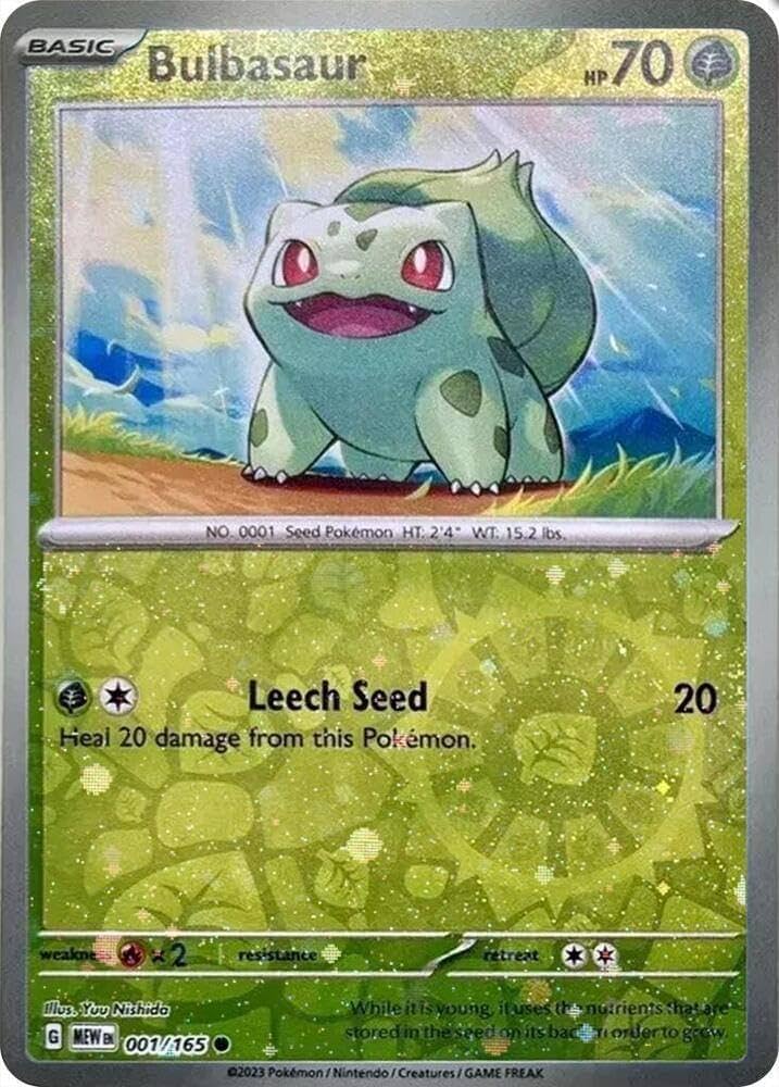 Amazon.com: Pokemon - Bulbasaur 001/165 – Pokemon 151 – Promo